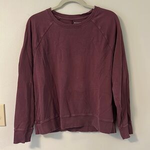 Athleta Magenta Pink Purple Lightweight Sundown Sweatshirt Long Sleeve Top